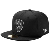 new era mlb 59fifty black white basic new era voor heren accessories pet zwart wit Webshop Nederland iva8e173